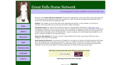 Desktop Screenshot of greatfallshorsenetwork.com