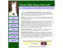 Tablet Screenshot of greatfallshorsenetwork.com